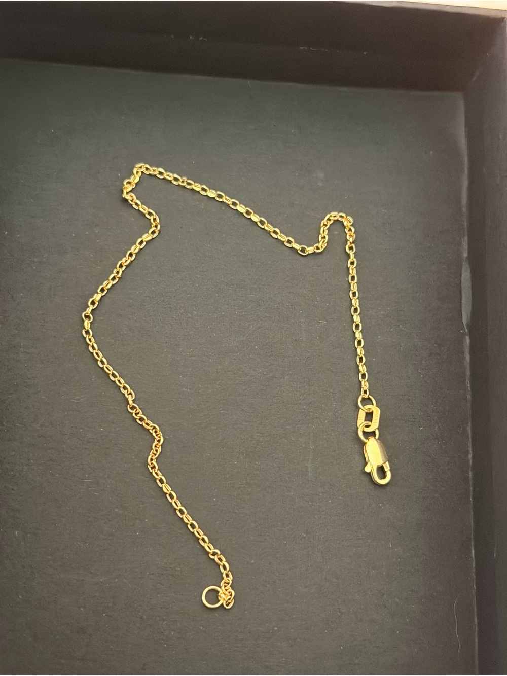 10k Solid Gold 7” Anchor Chain Bracelet